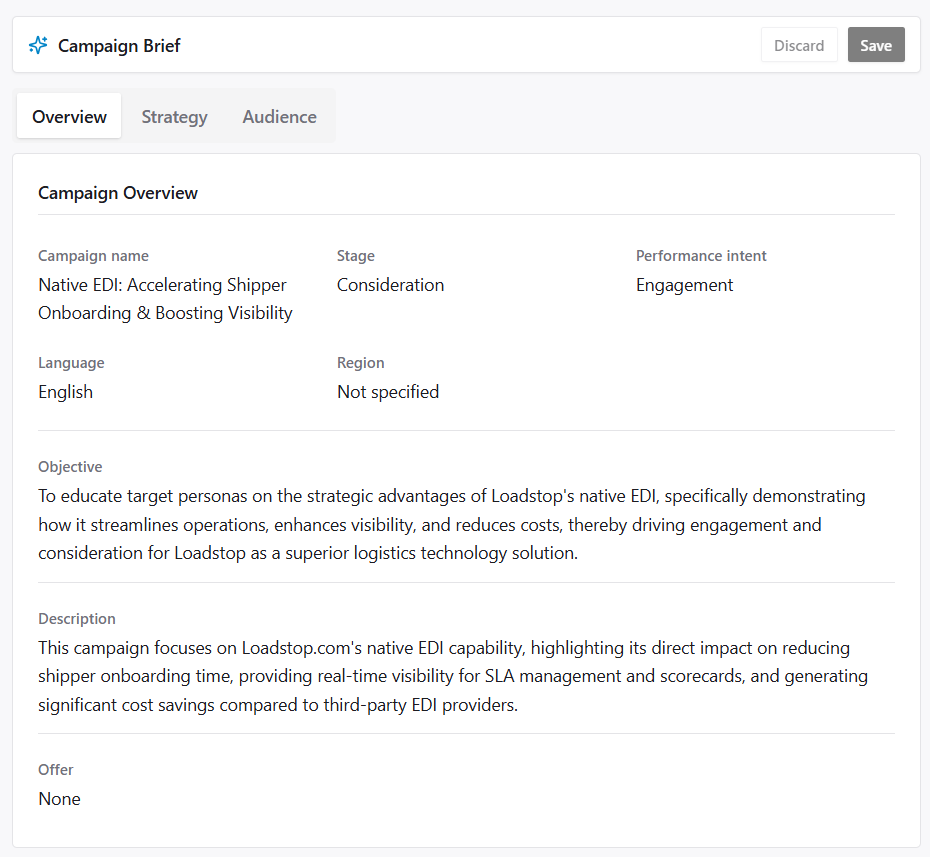 Strategy Agent execution plan